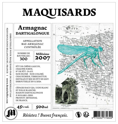 Cuvée n°3 Maquisards - Bas - Armagnac Dartigalongue - Maquisards