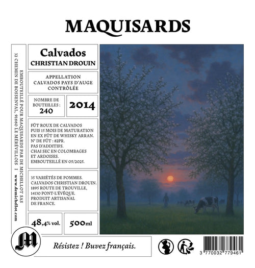 Cuvée n°5 Maquisards - Calvados Christian Drouin - Maquisards
